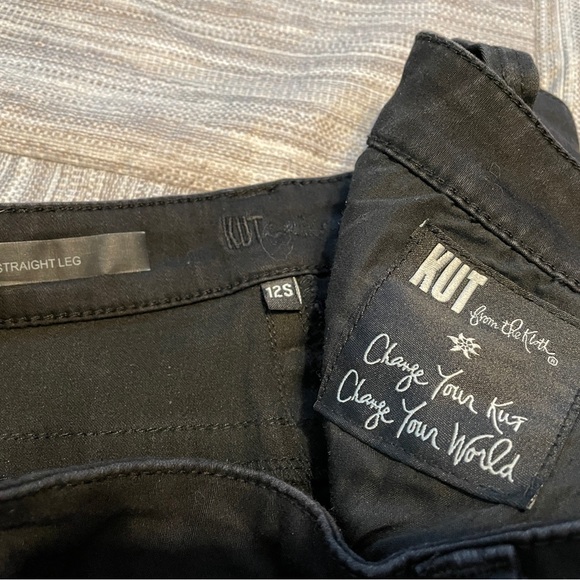 Kut from the Kloth, black straight leg, 12 - Picture 2 of 3